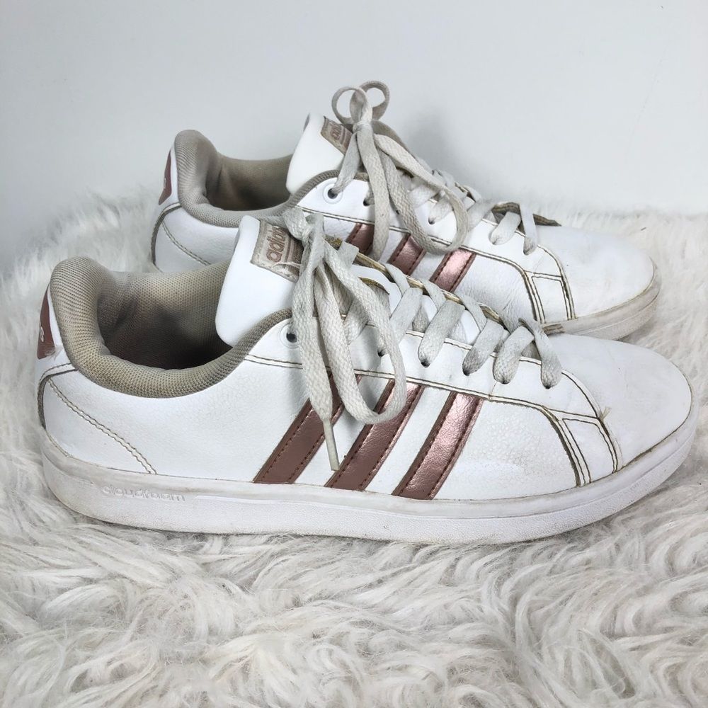 Adidas Grand Court Shoes Rose Gold